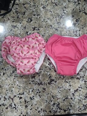Toddler Girl 2 Pack Reusable Swim Pants 3T & 4T